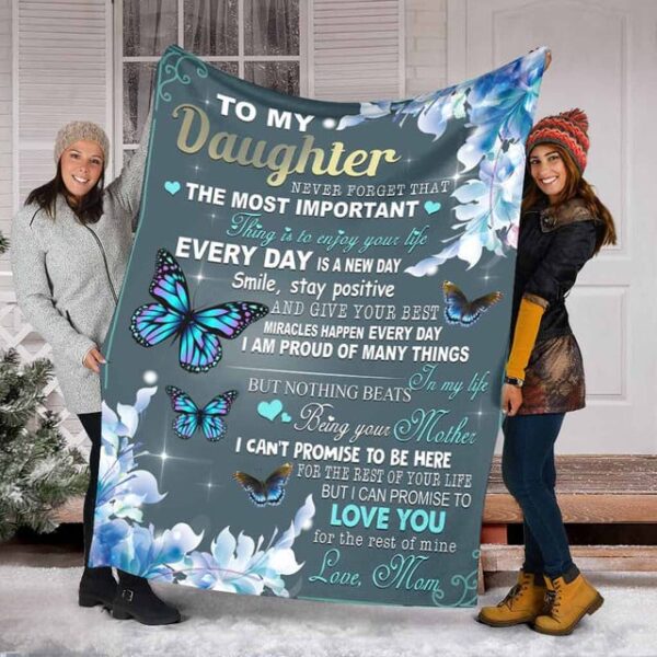 To My Daughter - I Love You Blanket