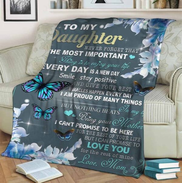 To My Daughter - I Love You Blanket - Image 2